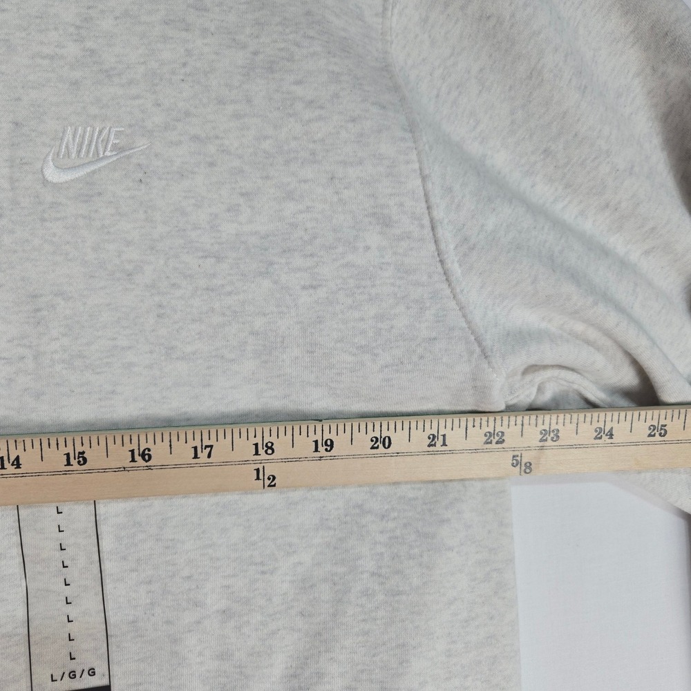 NWT Nike Hoodie Size Large Grey Sportswear Club Fleece Pullover Pocket #1708 - Picture 7 of 8